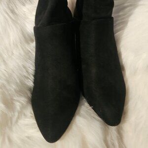 Suede Just Fab Cone Heel Booties size 7.5